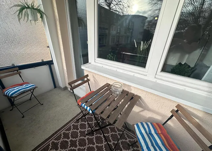 Nordlicht Mit Balkon Und Smart-tv アパート ロストック