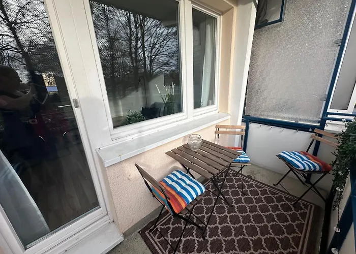 アパート Nordlicht Mit Balkon Und Smart-tv ロストック