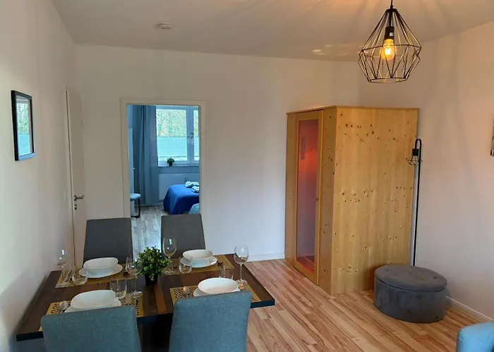 Nordlicht Mit Balkon Und Smart-tv アパート ロストック